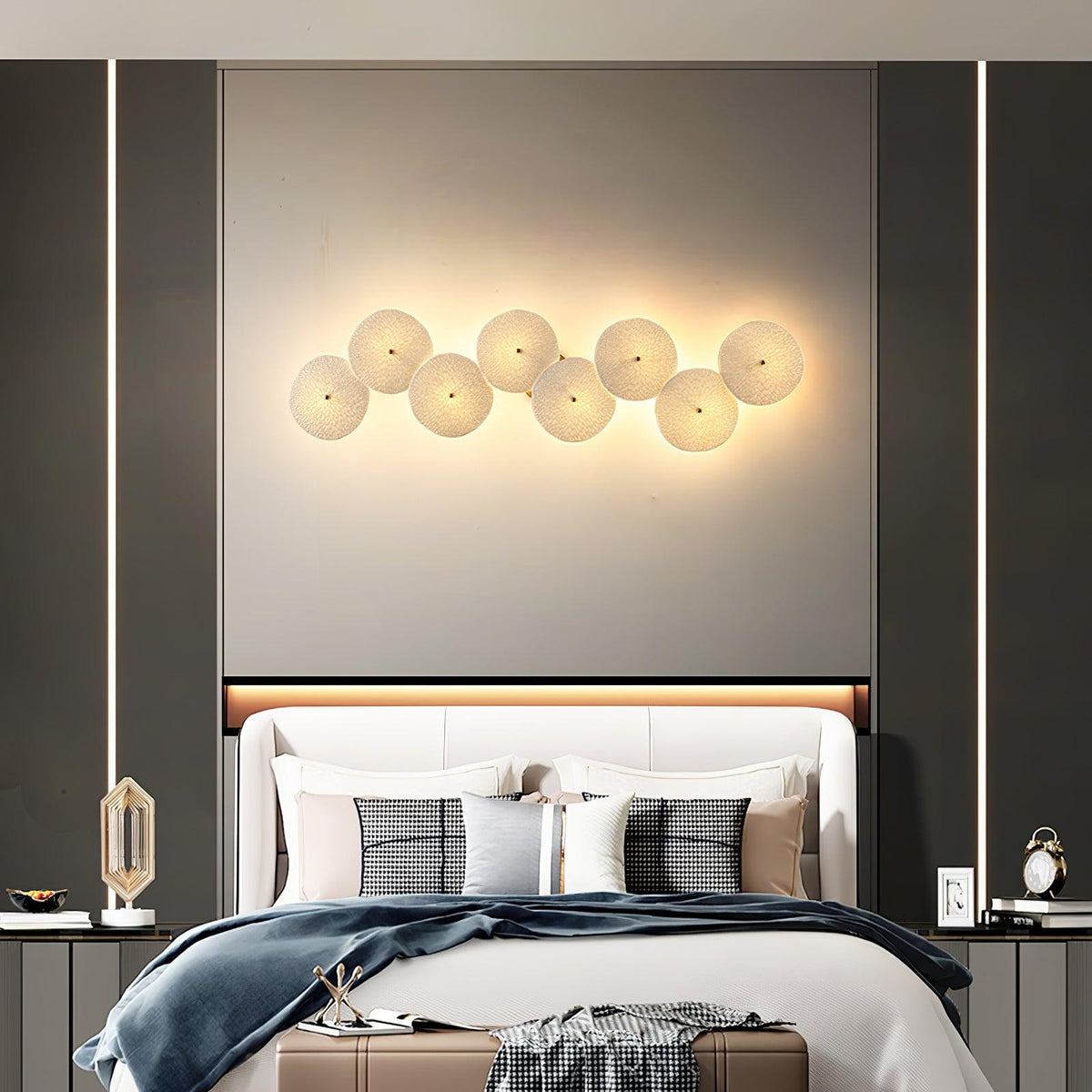 Docor Applique Murale Pétales d'Art Nordic Élégante-Cielum