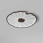 Leaf-Shaped Wooden LED Ceiling Light