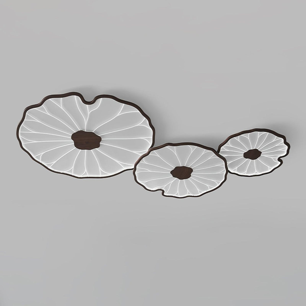 Solara Plafonnier Feuille de Lotus avec Finition Bois - Neutralighting