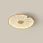 Leaf-Shaped Wooden LED Ceiling Light