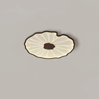 Leaf-Shaped Wooden LED Ceiling Light