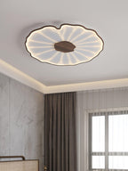 Solara Plafonnier Feuille de Lotus avec Finition Bois - Neutralighting