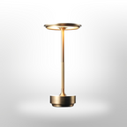 Wireless Table Lamp Metal | Dimmable Touch Control | Cordless Rechargeable LED Light for Modern Home and Office Use