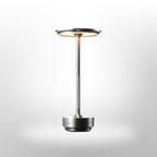 Wireless Table Lamp Metal | Dimmable Touch Control | Cordless Rechargeable LED Light for Modern Home and Office Use