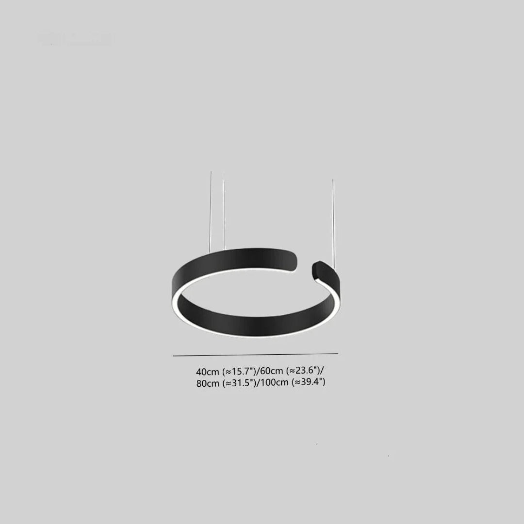 Circular LED Metal Pendant Light