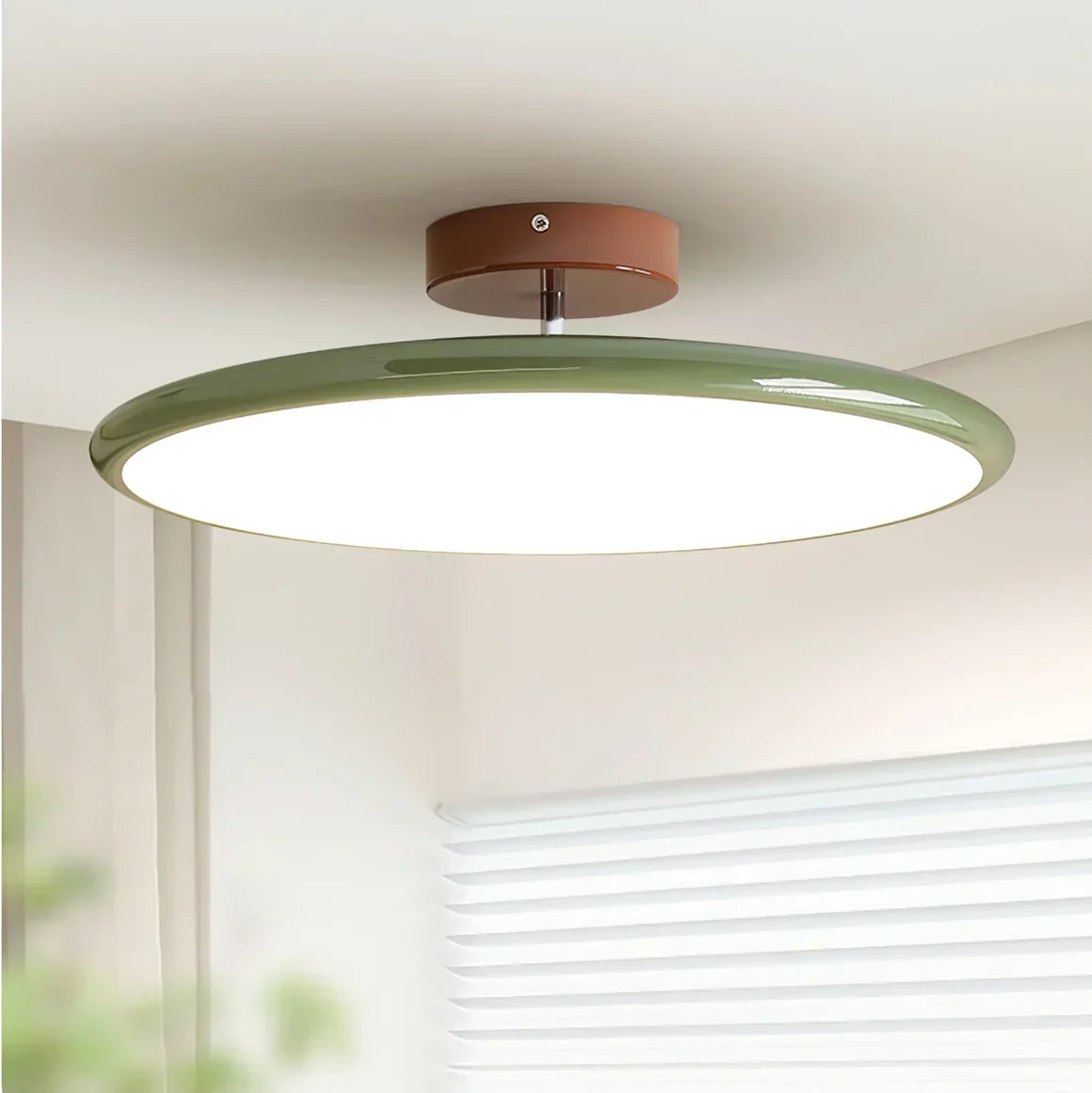 Scandinavian Round Metal Ceiling Light