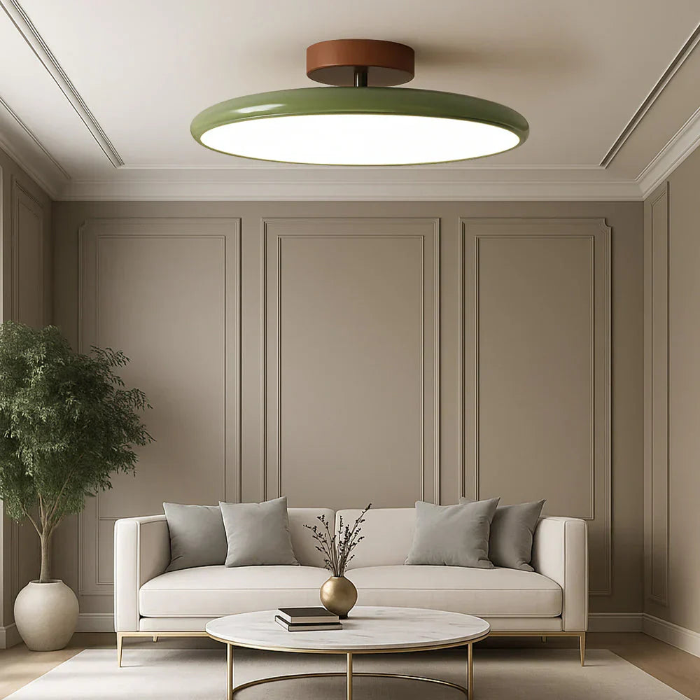 Scandinavian Round Metal Ceiling Light
