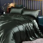 Silky Smooth Duvet Cover Set Cooling Satin Bedding Collection