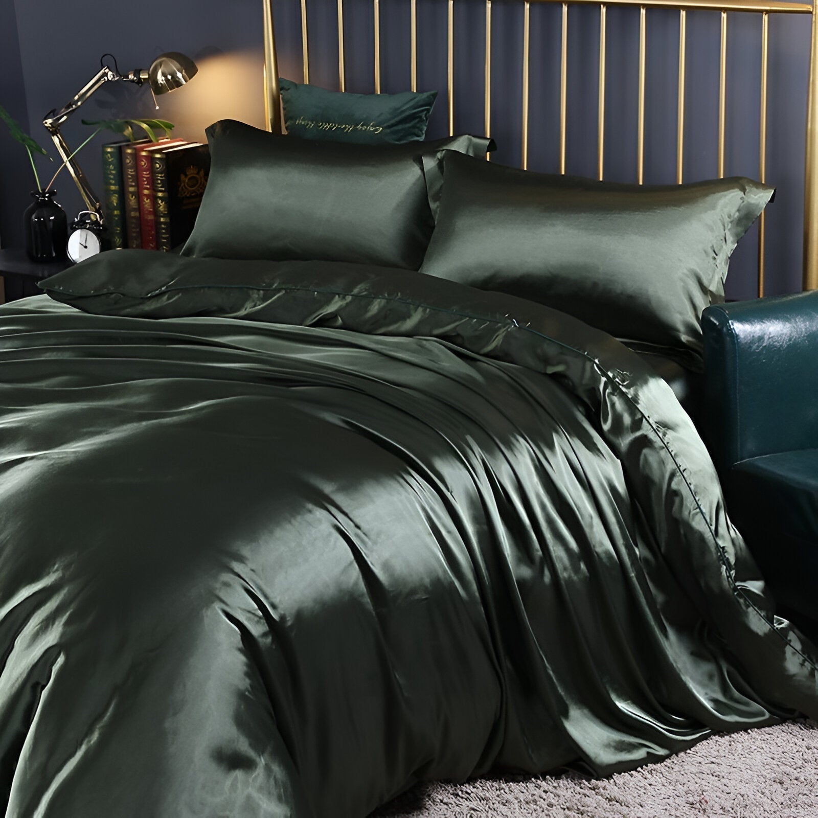 Silky Smooth Duvet Cover Set Cooling Satin Bedding Collection
