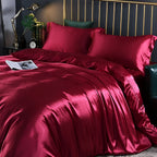 Silky Smooth Duvet Cover Set Cooling Satin Bedding Collection