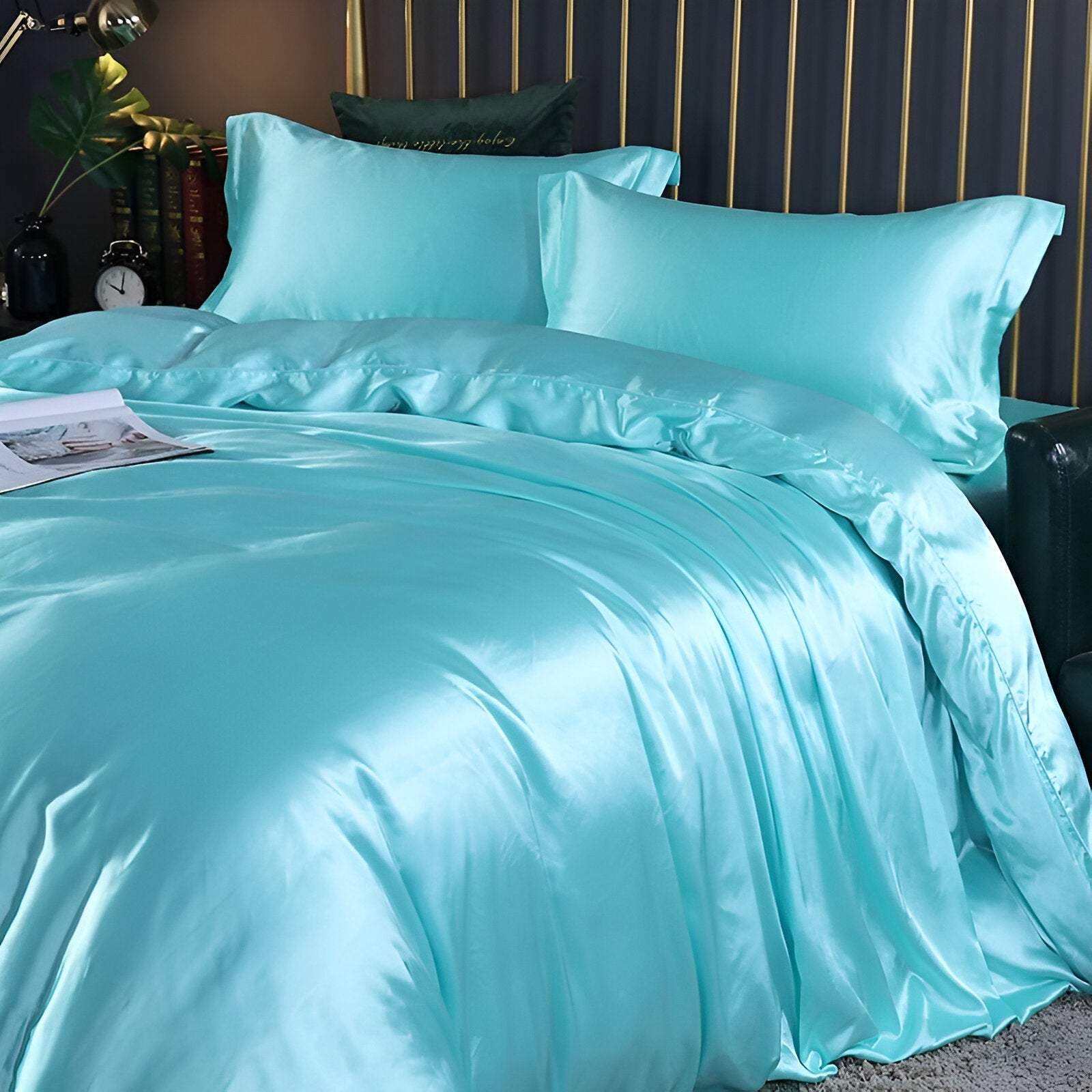Silky Smooth Duvet Cover Set Cooling Satin Bedding Collection