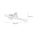 Indoor Wall Lamp Brass Body Integrated LED | Minimalist Linear Design for Bathroom Mirror Bedroom and Hallway Lighting