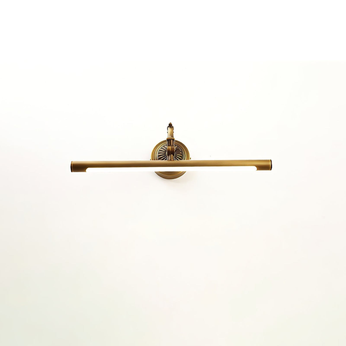 Indoor Wall Lamp Brass Body Integrated LED | Minimalist Linear Design for Bathroom Mirror Bedroom and Hallway Lighting
