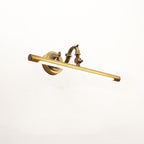 Indoor Wall Lamp Brass Body Integrated LED | Minimalist Linear Design for Bathroom Mirror Bedroom and Hallway Lighting