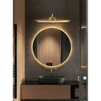 Indoor Wall Lamp Brass Body Integrated LED | Minimalist Linear Design for Bathroom Mirror Bedroom and Hallway Lighting