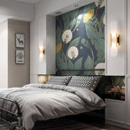 Wall Lamp Alabaster Metal | Modern Svelte Design | Natural Stone Veining for Warm Ambient Interior Lighting Effects and Decor