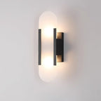 Wall Lamp Alabaster Metal | Modern Svelte Design | Natural Stone Veining for Warm Ambient Interior Lighting Effects and Decor