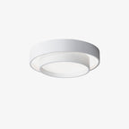 Flush Mount Ceiling Light Iron Metal Acrylic | Double Layer Cylinder Design | Integrated LED Energy Efficient Interior Lamp