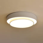 Flush Mount Ceiling Light Iron Metal Acrylic | Double Layer Cylinder Design | Integrated LED Energy Efficient Interior Lamp