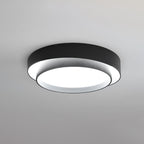 Flush Mount Ceiling Light Iron Metal Acrylic | Double Layer Cylinder Design | Integrated LED Energy Efficient Interior Lamp
