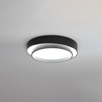 Flush Mount Ceiling Light Iron Metal Acrylic | Double Layer Cylinder Design | Integrated LED Energy Efficient Interior Lamp