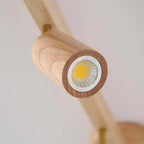 Wooden Adjustable Track Ceiling Light