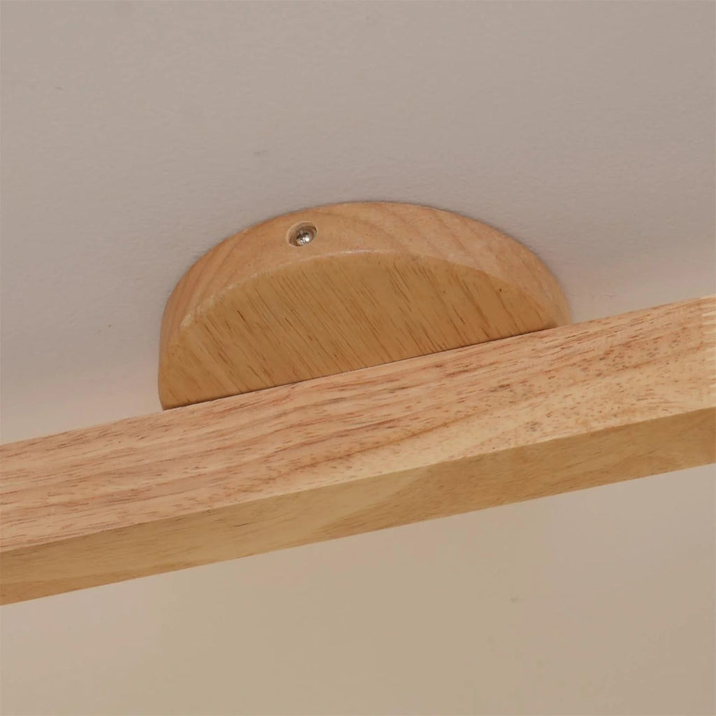 Wooden Adjustable Track Ceiling Light
