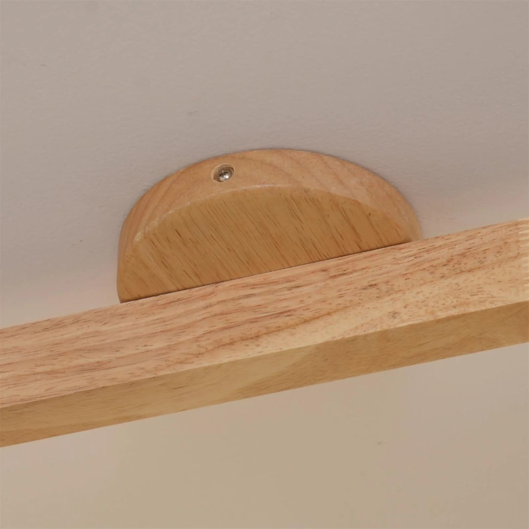 Wooden Adjustable Track Ceiling Light