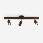 Wooden Adjustable Track Ceiling Light