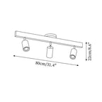 Wooden Adjustable Track Ceiling Light