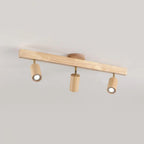 Wooden Adjustable Track Ceiling Light
