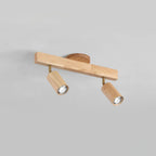 Wooden Adjustable Track Ceiling Light