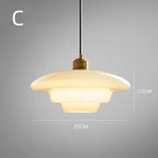 Glass Pendant Light | Nordic Minimalist Style | Soft Ambient Glow for Kitchen Island and Dining Room Modern Interiors