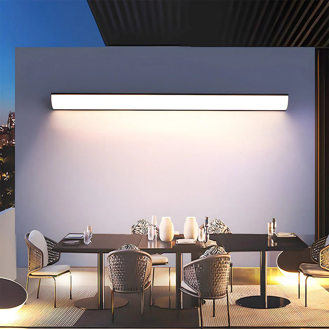 Modern Linear Outdoor Wall Light