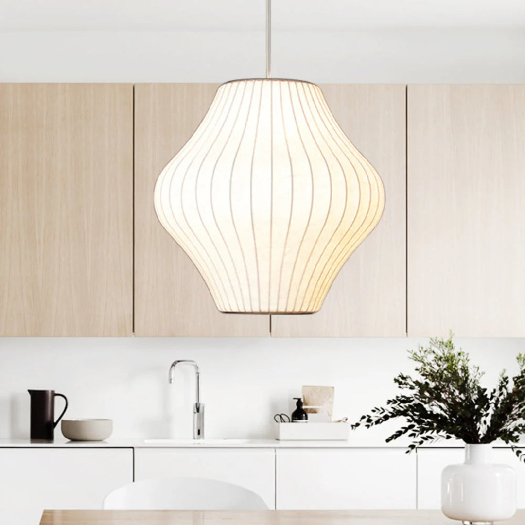 Japandi Paper Pendant Light