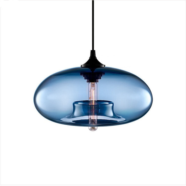 Lurea Lampes Suspendues en Verre Modernes Nordiques Chambre à Coucher - Neutralighting