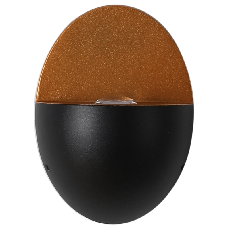 LED Outdoor Wall Lamp Aluminum | 11cm x 15cm | Minimalist Oval Design for Entrances and Patios with Integrated 5W LED