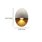 LED Outdoor Wall Lamp Aluminum | 11cm x 15cm | Minimalist Oval Design for Entrances and Patios with Integrated 5W LED