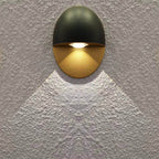 LED Outdoor Wall Lamp Aluminum | 11cm x 15cm | Minimalist Oval Design for Entrances and Patios with Integrated 5W LED