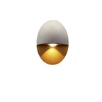 LED Outdoor Wall Lamp Aluminum | 11cm x 15cm | Minimalist Oval Design for Entrances and Patios with Integrated 5W LED