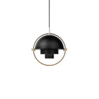 Danish Brass Dome Pendant Light