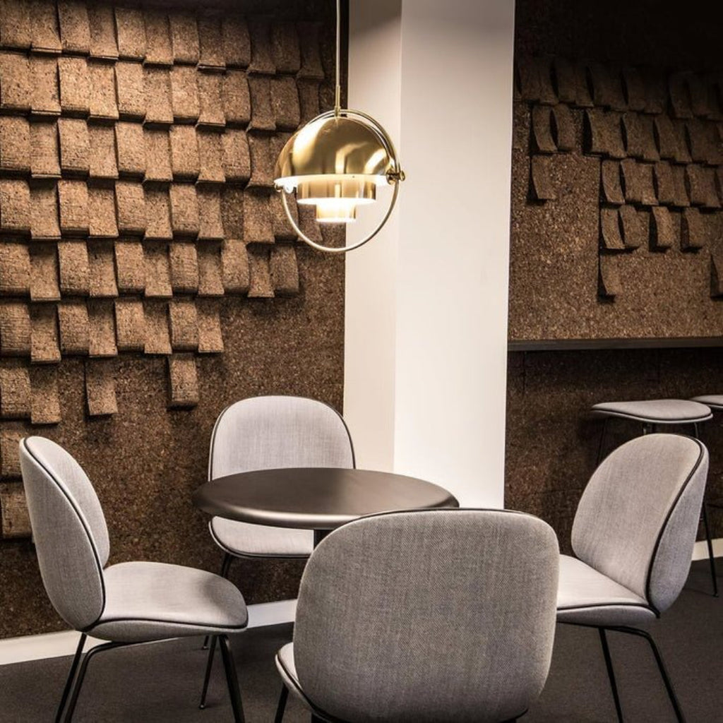 Danish Brass Dome Pendant Light