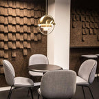 Danish Brass Dome Pendant Light