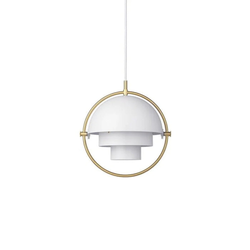 Danish Brass Dome Pendant Light