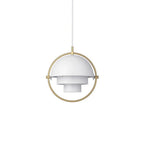 Danish Brass Dome Pendant Light