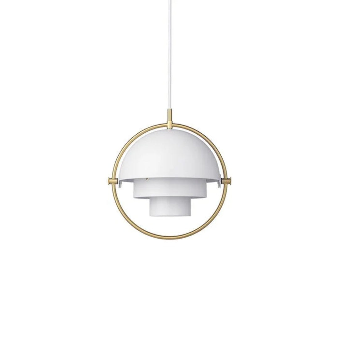Danish Brass Dome Pendant Light