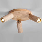 Minimalist Travertine Cylinder Ceiling Light