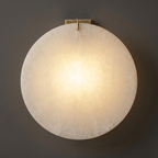 Alabaster Wall Lamp Hand-Cut Spanish Stone | G9 or Integrated LED | Unique Natural Grain Interior Sconce Lighting