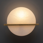Alabaster Wall Lamp Hand-Cut Spanish Stone | G9 or Integrated LED | Unique Natural Grain Interior Sconce Lighting