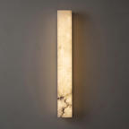 Alabaster Wall Lamp Hand-Cut Spanish Stone | G9 or Integrated LED | Unique Natural Grain Interior Sconce Lighting
